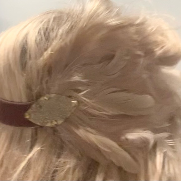 Bedford Falls New Orleans custom flapper style Headwear  feather headband - Picture 5 of 11